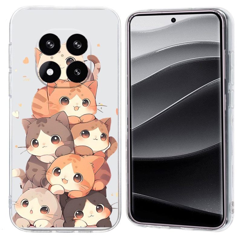 Hoesje Xiaomi Redmi Note 14 Pro Plus 5g Stapel Katten