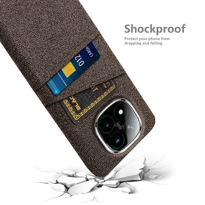 Hoesje Xiaomi Redmi Note 14 Pro Plus 5g Stoffen Kaarthouder