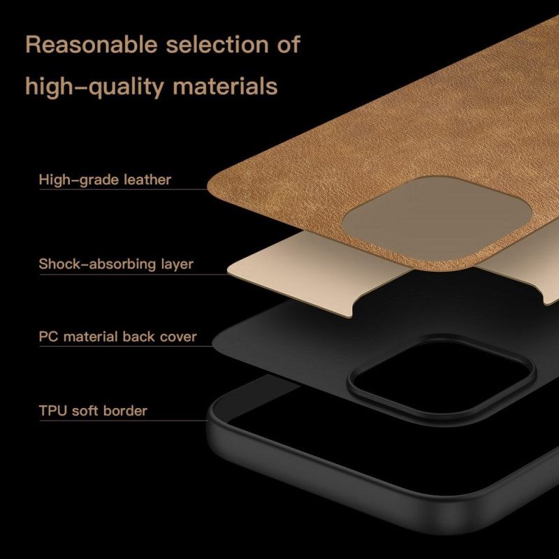 Hoesje Xiaomi Redmi Note 14 Pro Plus 5g Textuur Met Leereffect