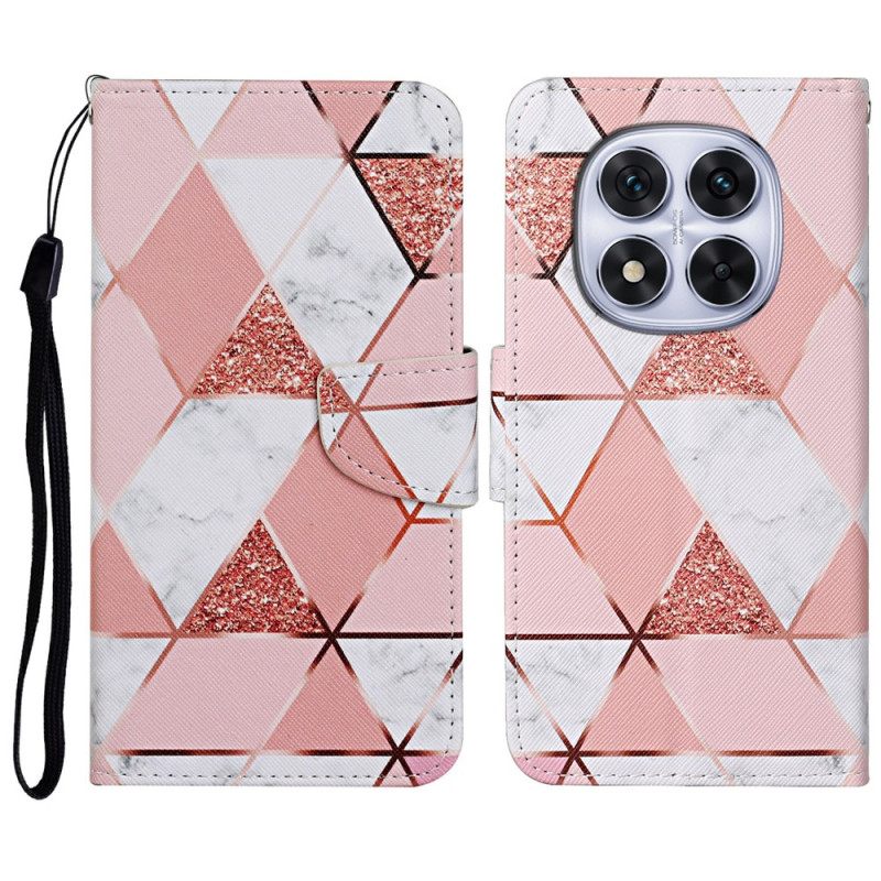 Leren Hoesje Voor Xiaomi Redmi Note 14 Pro Plus 5g Marmerpatroon