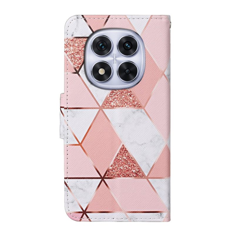 Leren Hoesje Voor Xiaomi Redmi Note 14 Pro Plus 5g Marmerpatroon