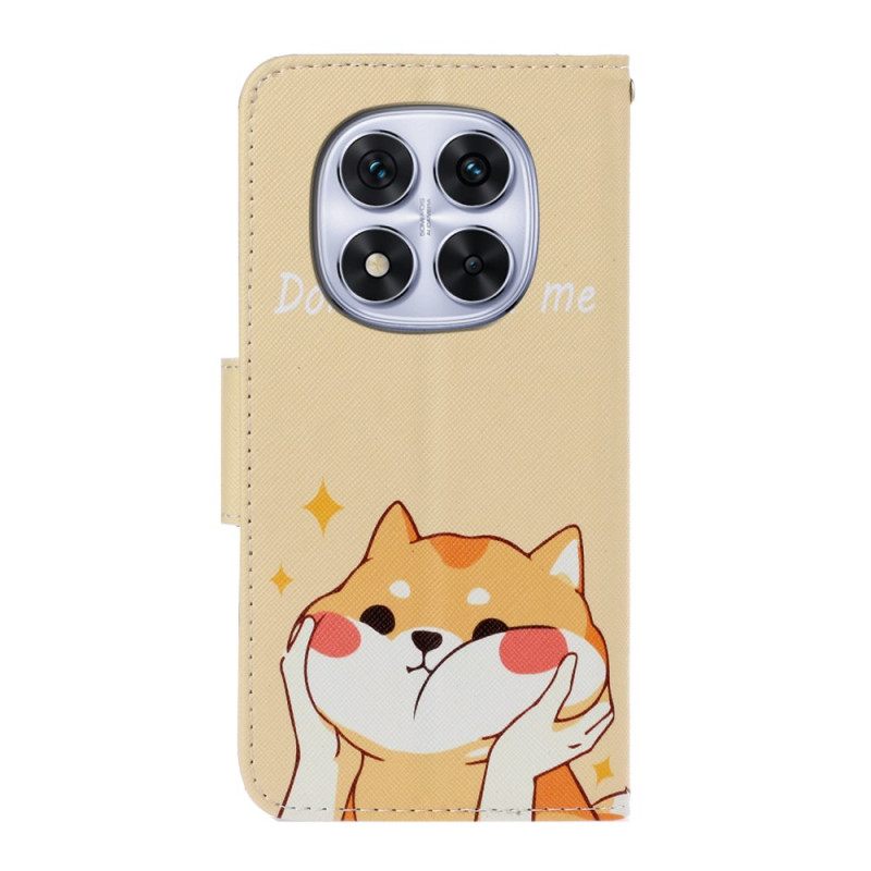 Leren Hoesje Voor Xiaomi Redmi Note 14 Pro Plus 5g Shiba Inu Patroon