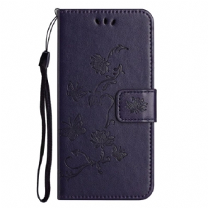 Leren Hoesje Xiaomi Redmi Note 14 Pro Plus 5g Bloemen Bescherming Hoesje