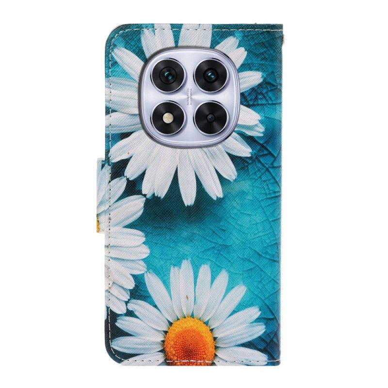 Leren Hoesje Xiaomi Redmi Note 14 Pro Plus 5g Chrysanten