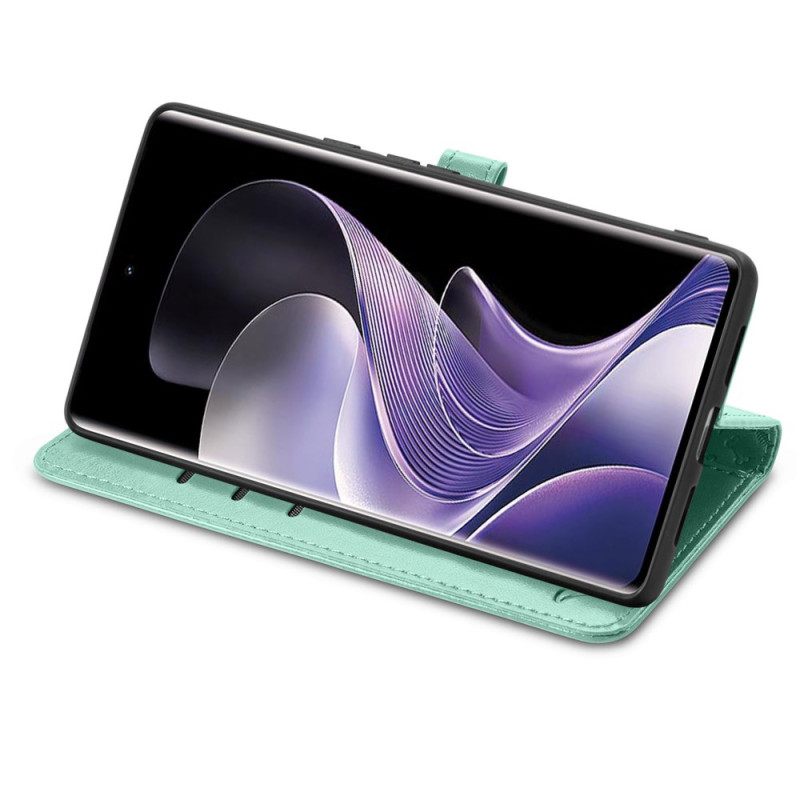 Leren Hoesje Xiaomi Redmi Note 14 Pro Plus 5g Geanimeerde Dieren Bescherming Hoesje