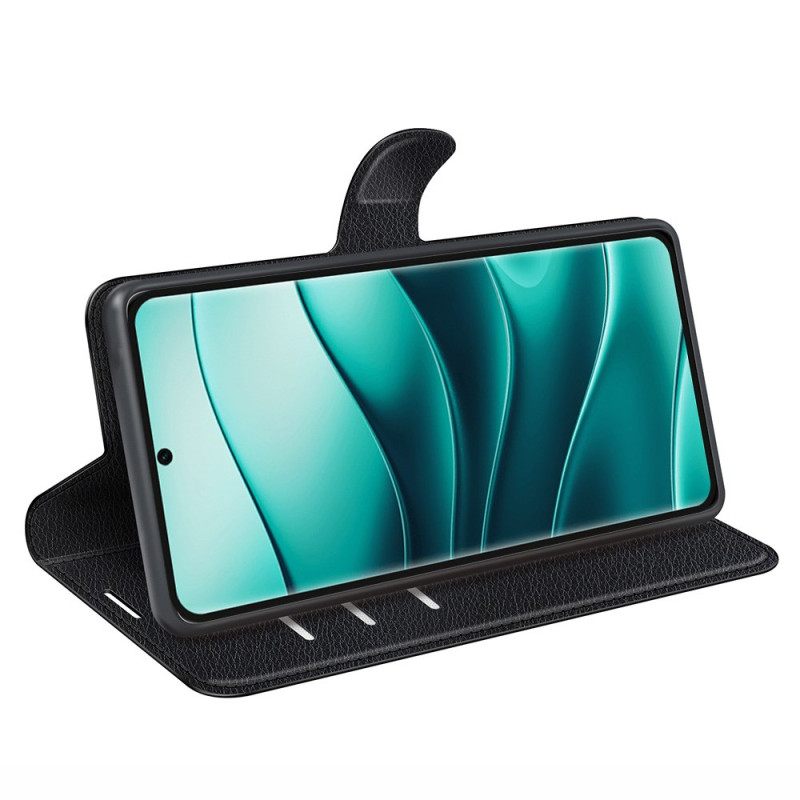 Leren Hoesje Xiaomi Redmi Note 14 Pro Plus 5g Klassiek Lychee Kunstleer