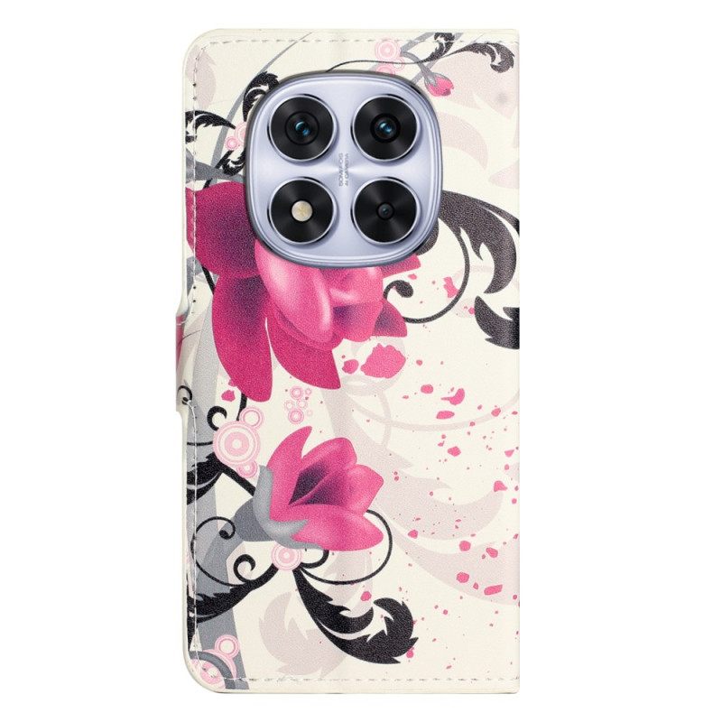 Leren Hoesje Xiaomi Redmi Note 14 Pro Plus 5g Lotus