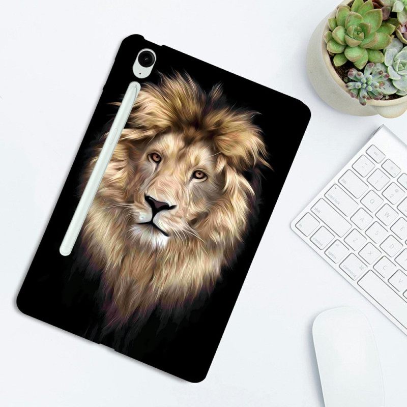 Cover Hoesje Samsung Galaxy Tab S10 Fe Plus Telefoonhoesje Leeuwenpatroon