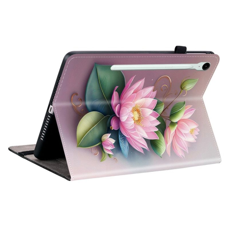 Cover Voor Samsung Galaxy Tab S10 Fe Plus Lotus