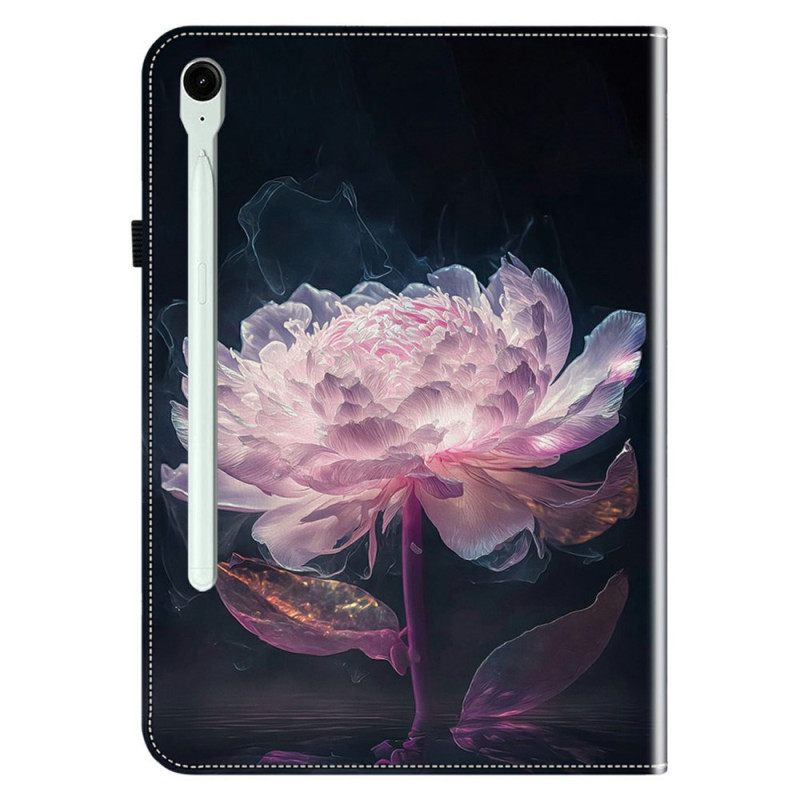Cover Voor Samsung Galaxy Tab S10 Fe Plus Roze Pioenroos