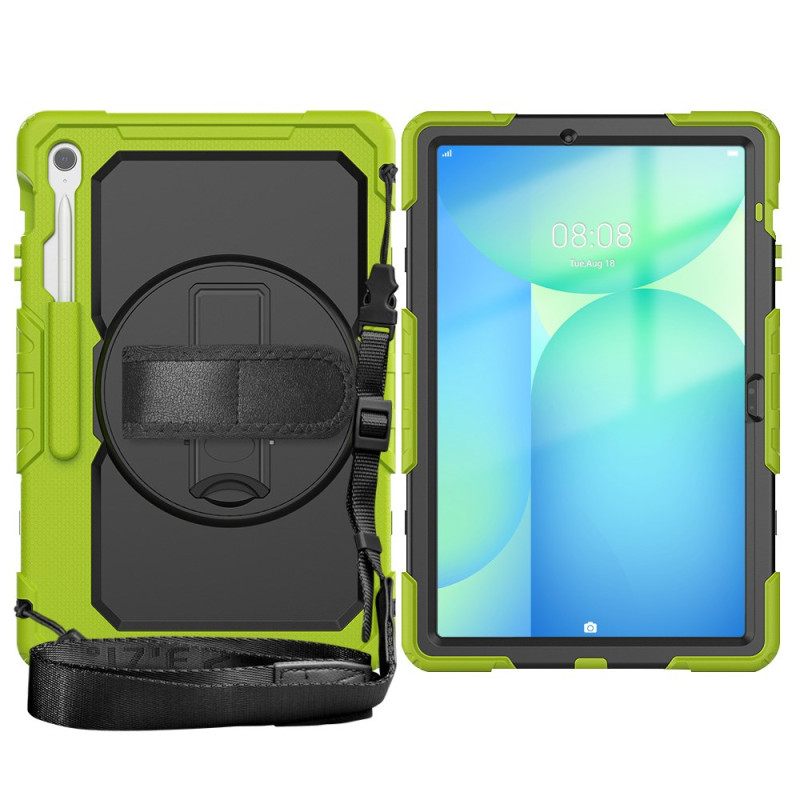 Hoesje Samsung Galaxy Tab S10 Fe Plus Ultra-resistent Met Schouderband Bescherming Hoesje