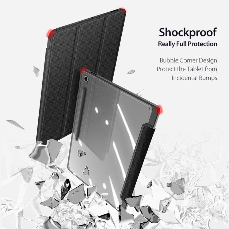 Samsung Galaxy Tab S10 Fe Plus Transparante Achterkant Met Drie Panelen