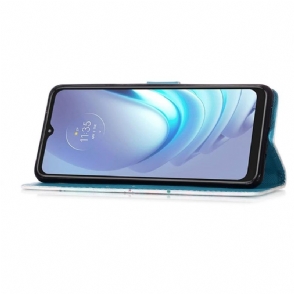 Folio-hoesje voor Motorola Moto G50 Calavera-patroon