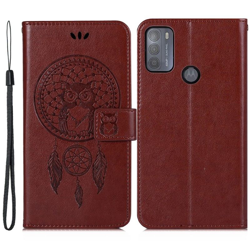 Folio-hoesje voor Motorola Moto G50 Dromenvanger Uil