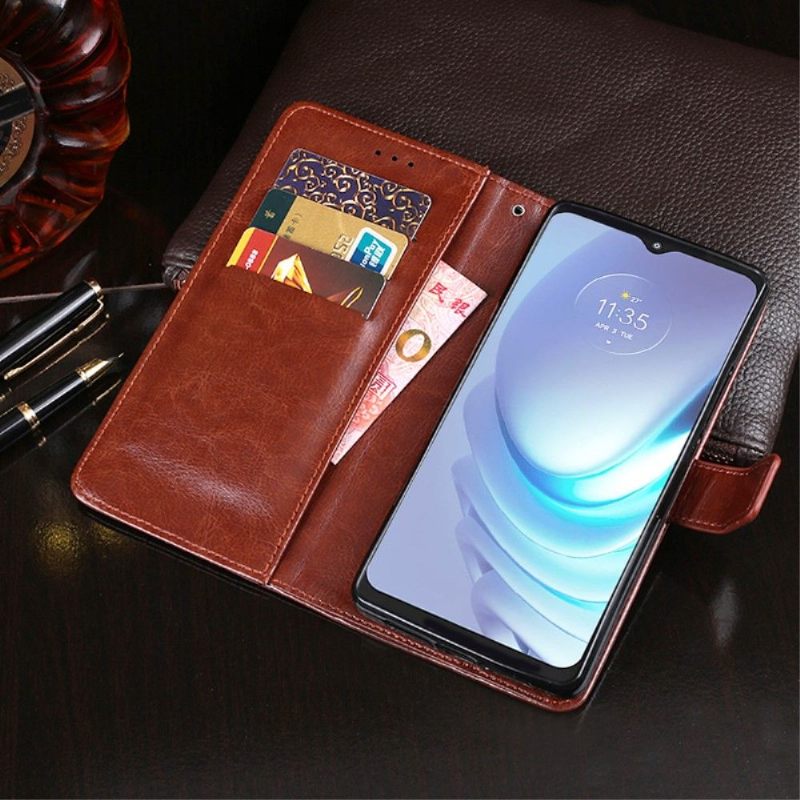 Folio-hoesje voor Motorola Moto G50 Idewei Folio Ledereffect