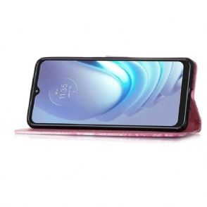 Folio-hoesje voor Motorola Moto G50 Roze Bloem