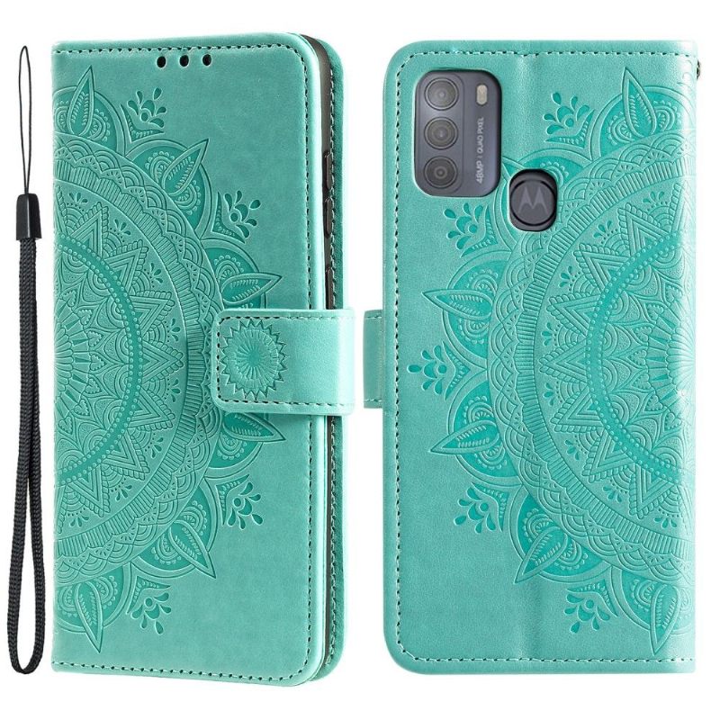 Folio-hoesje voor Motorola Moto G50 Zon Mandala