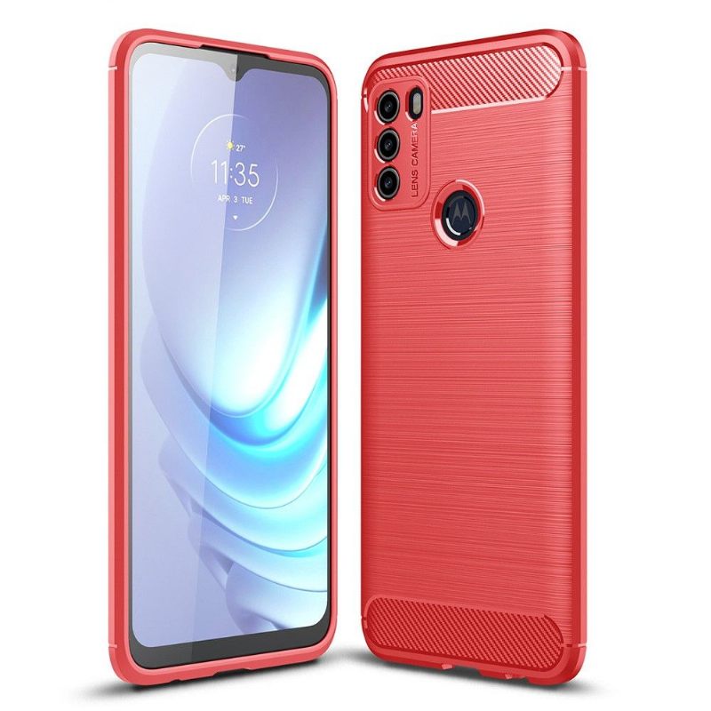 Hoesje voor Motorola Moto G50 Flexibel Geborsteld Effect
