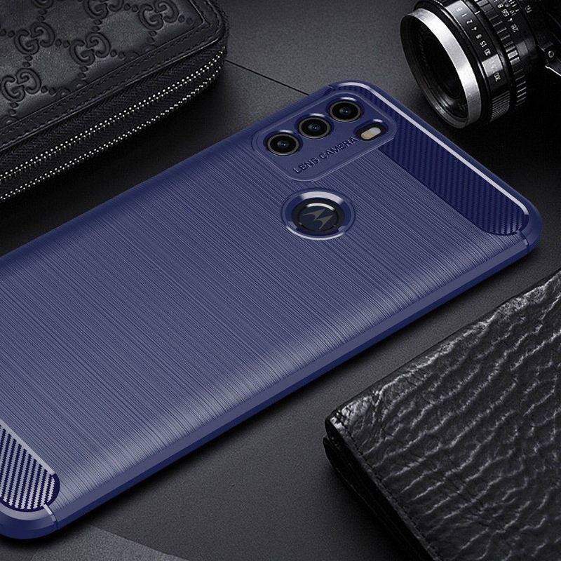Hoesje voor Motorola Moto G50 Flexibel Geborsteld Effect