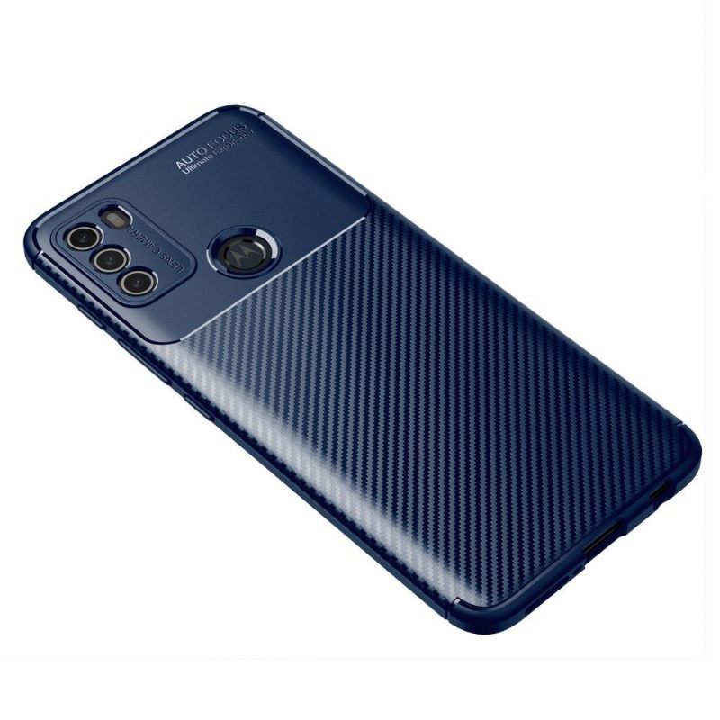 Telefoonhoesje voor Motorola Moto G50 Koolstofvezelstijl