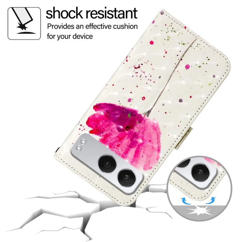 Flip Case Leren Oneplus Nord 4 Klaproos