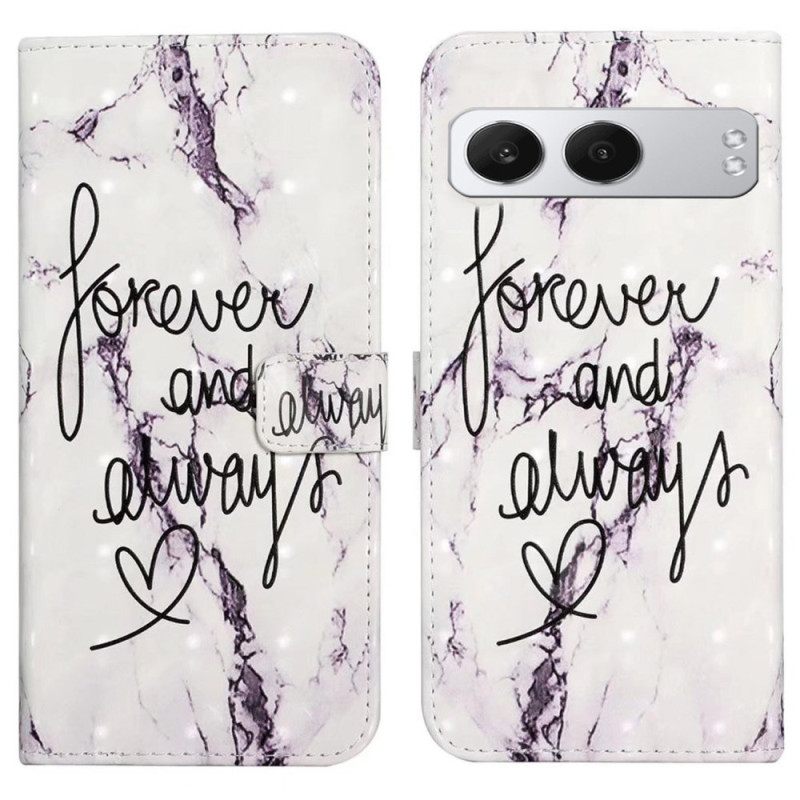 Folio-hoesje Oneplus Nord 4 Telefoonhoesje 3d-patroon