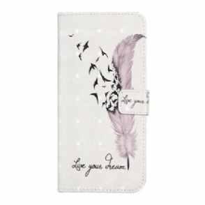 Folio-hoesje Oneplus Nord 4 Telefoonhoesje 3d Roze Veer