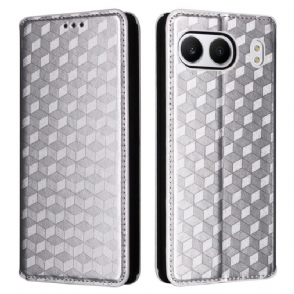 Folio-hoesje Oneplus Nord 4 Telefoonhoesje Diamantpatroon