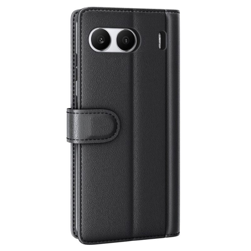 Folio-hoesje Oneplus Nord 4 Telefoonhoesje Echt Leer