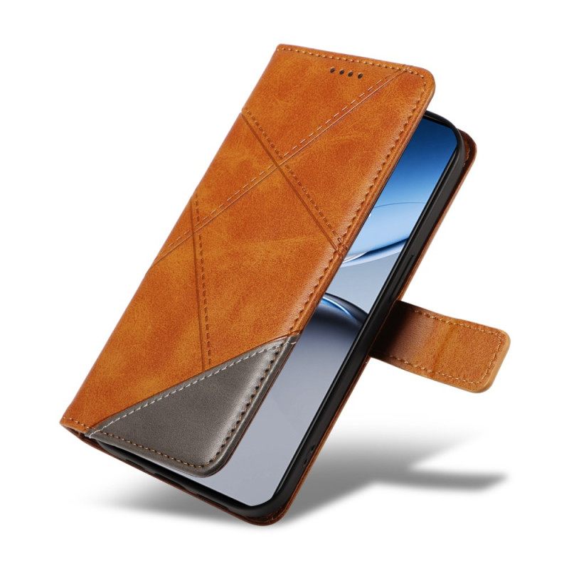 Folio-hoesje Oneplus Nord 4 Telefoonhoesje Geometrische Lijn