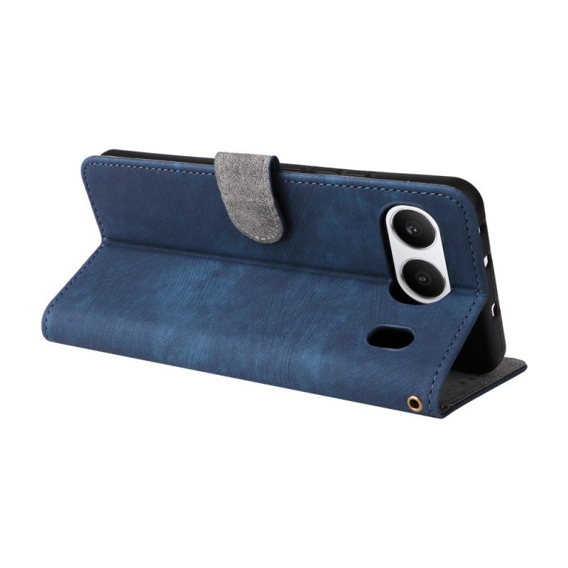 Folio-hoesje Oneplus Nord 4 Telefoonhoesje Rfid-blokkering Met Leereffect