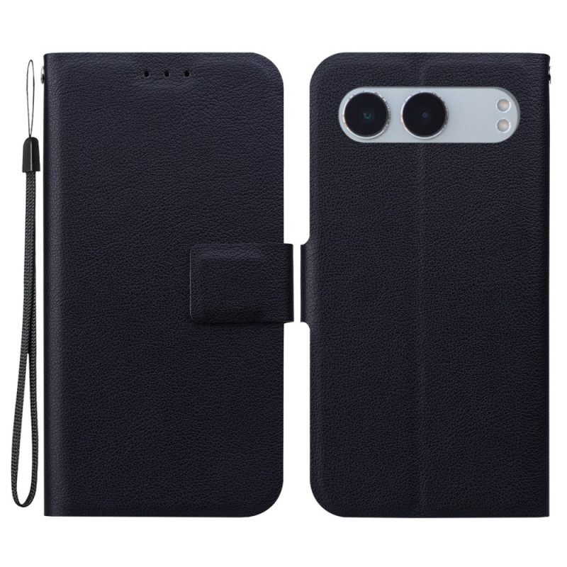 Folio-hoesje Oneplus Nord 4 Telefoonhoesje Ultraslank Met Bandje