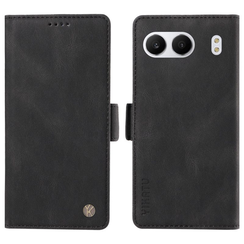 Folio-hoesje Oneplus Nord 4 Telefoonhoesje Yikatu Suède-effect