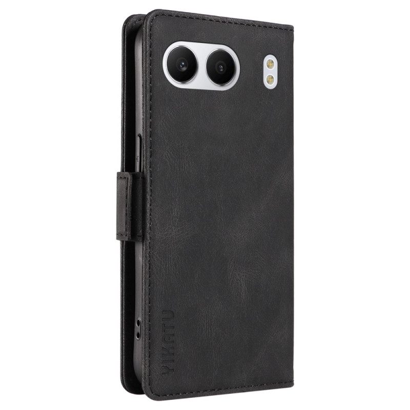 Folio-hoesje Oneplus Nord 4 Telefoonhoesje Yikatu Suède-effect