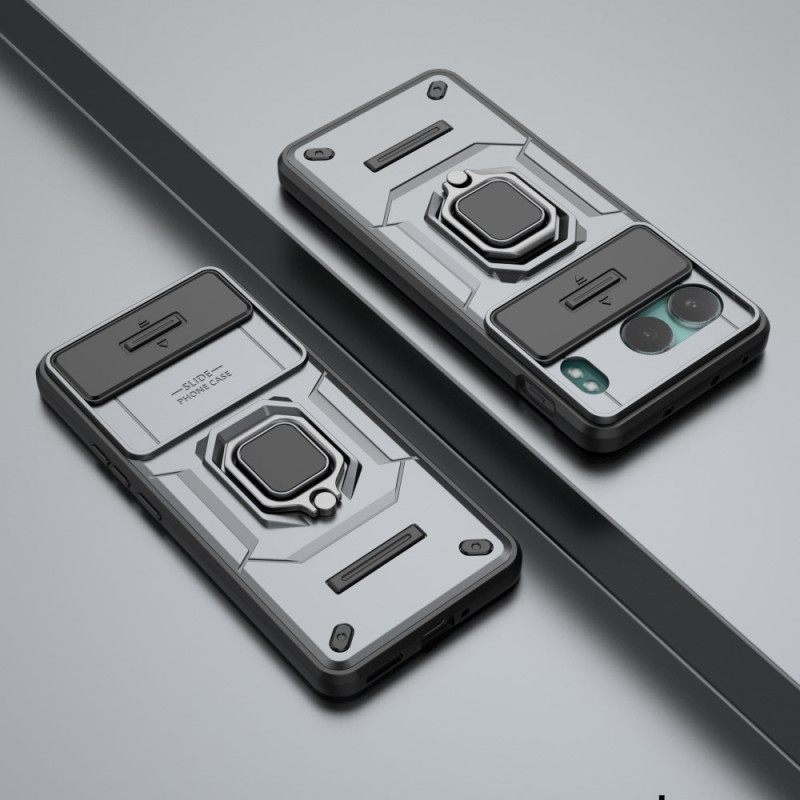 Hoesje Oneplus Nord 4 Duurzame Ring Met Lensbeschermer Bescherming Hoesje