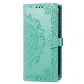 Leren Hoesje Oneplus Nord 4 Barokke Mandala Bescherming Hoesje