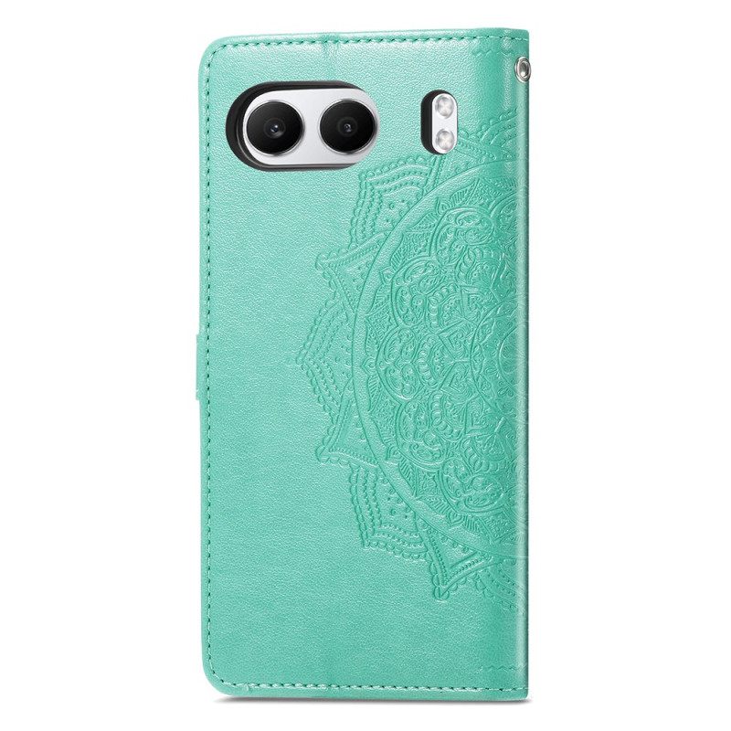 Leren Hoesje Oneplus Nord 4 Barokke Mandala Bescherming Hoesje