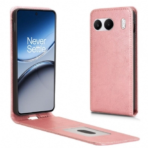 Leren Hoesje Oneplus Nord 4 Verticale Klep Van Imitatieleer Bescherming Hoesje