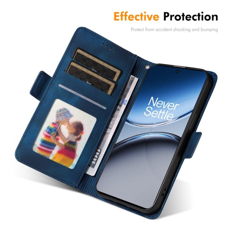 Leren Hoesje Voor Oneplus Nord 4 Patroon Met Gehard Glazen Schermbeschermer