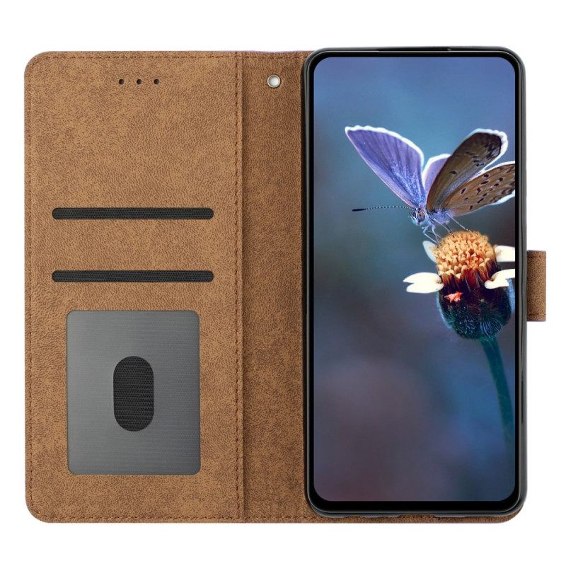 Leren Hoesje Voor Oneplus Nord 4 Vlinderrand