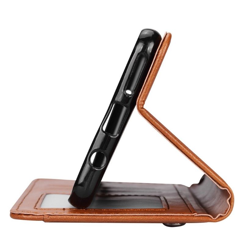 Case voor Samsung Galaxy A70 Bescherming Imitatieleer Met Standaard En Kaarthouder