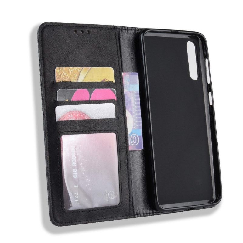 Case voor Samsung Galaxy A70 Leer In Cirénius-stijl