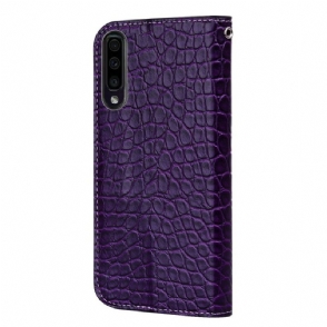 Cover voor Samsung Galaxy A70 Luxe Krokodileffect