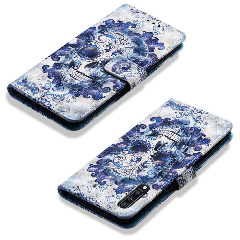 Folio-hoesje voor Samsung Galaxy A70 Calavera-patroon