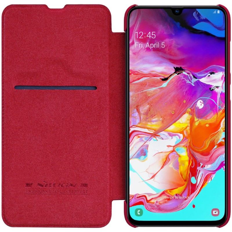 Hoesje voor Samsung Galaxy A70 Folio-hoesje Nillkin Lederen Hoes