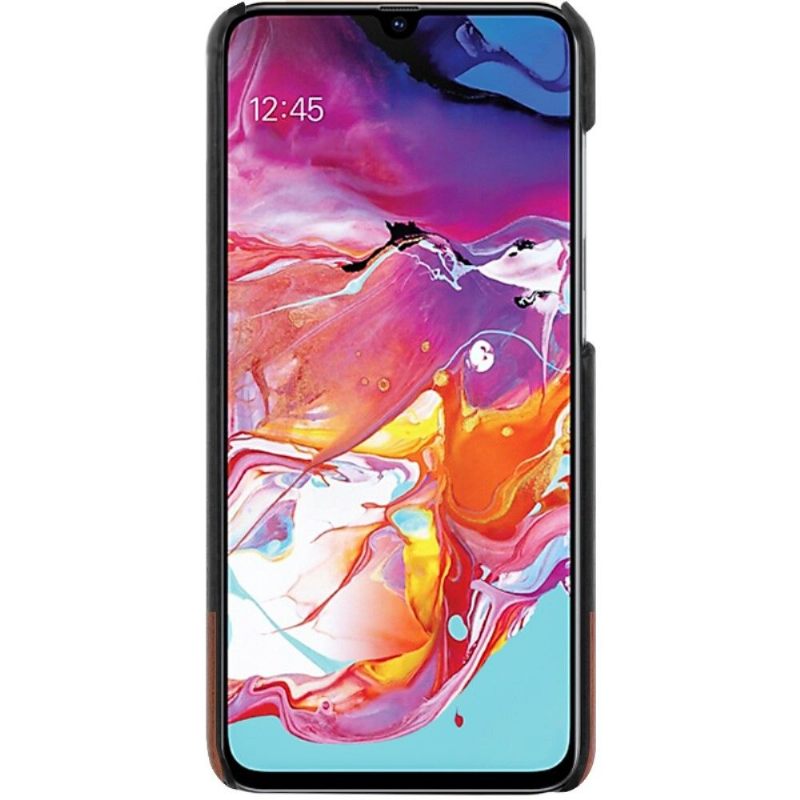 Hoesje voor Samsung Galaxy A70 Imak Bicolor Imitatieleer