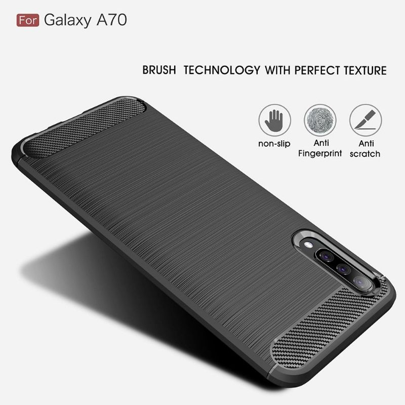 Hoesje voor Samsung Galaxy A70 Koolborstel Gel