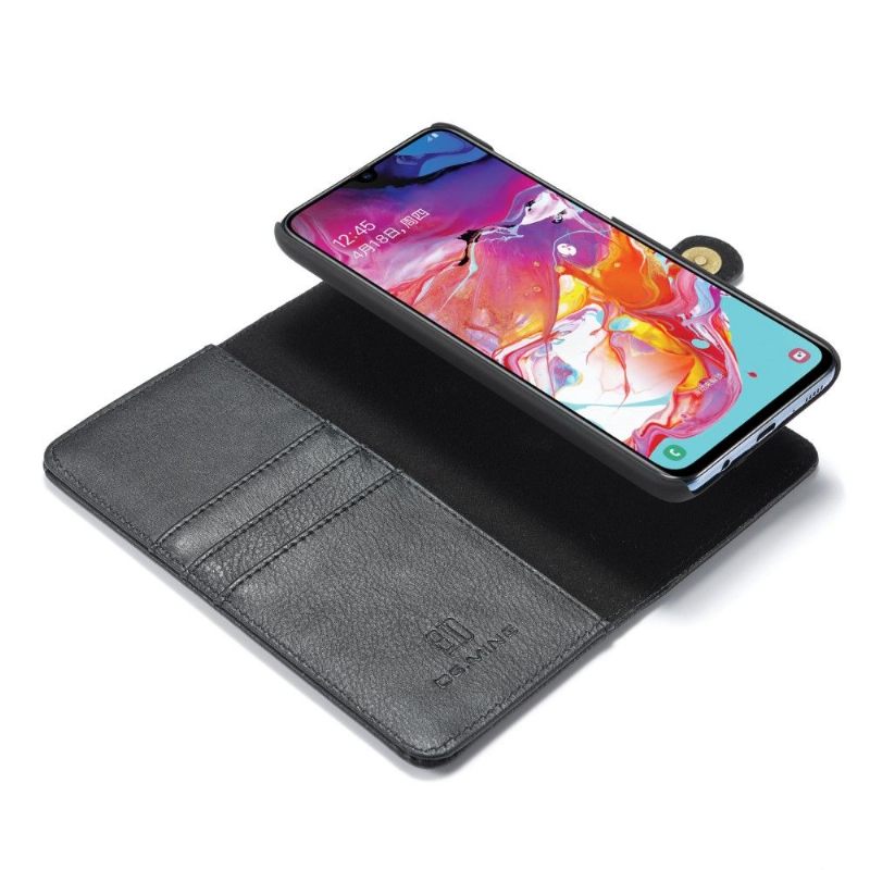 Telefoonhoesje Leren Hoesje voor Samsung Galaxy A70 Portemonnee Leren Met Verwijderbare Schaal