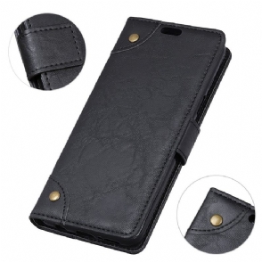 Cover voor Sony Xperia 10 Plus Kunstleer Retro Stijl Simon