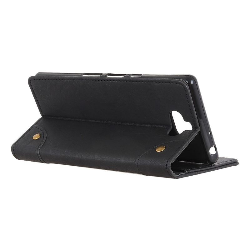 Cover voor Sony Xperia 10 Plus Kunstleer Retro Stijl Simon